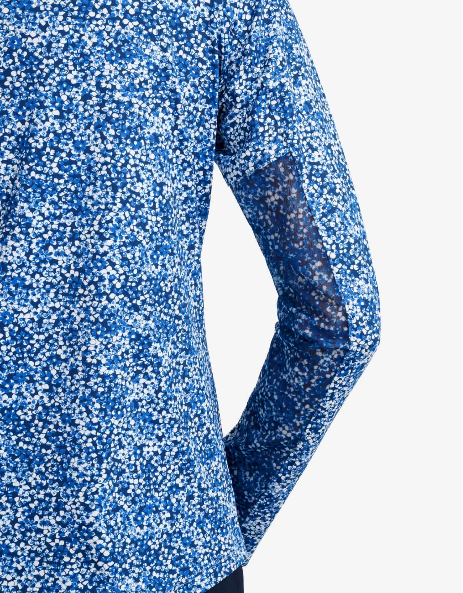 Long Sleeve Printed Quarter Zip Top UPF 50+ - Image 6