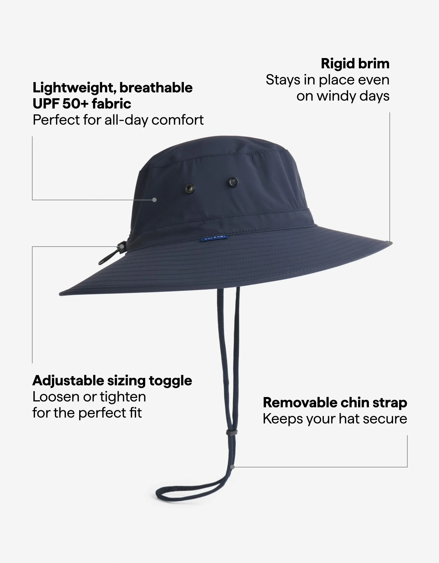 Traveller Broad Brim Sun Hat UPF 50+ - Image 10