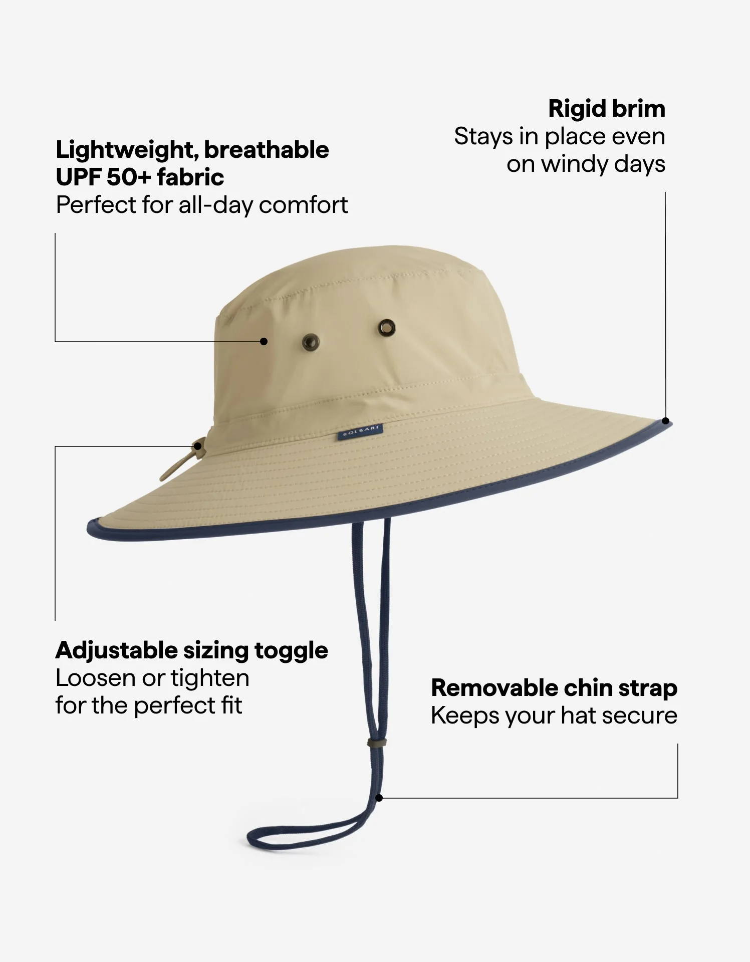 Traveller Broad Brim Sun Hat UPF 50+ - Image 17
