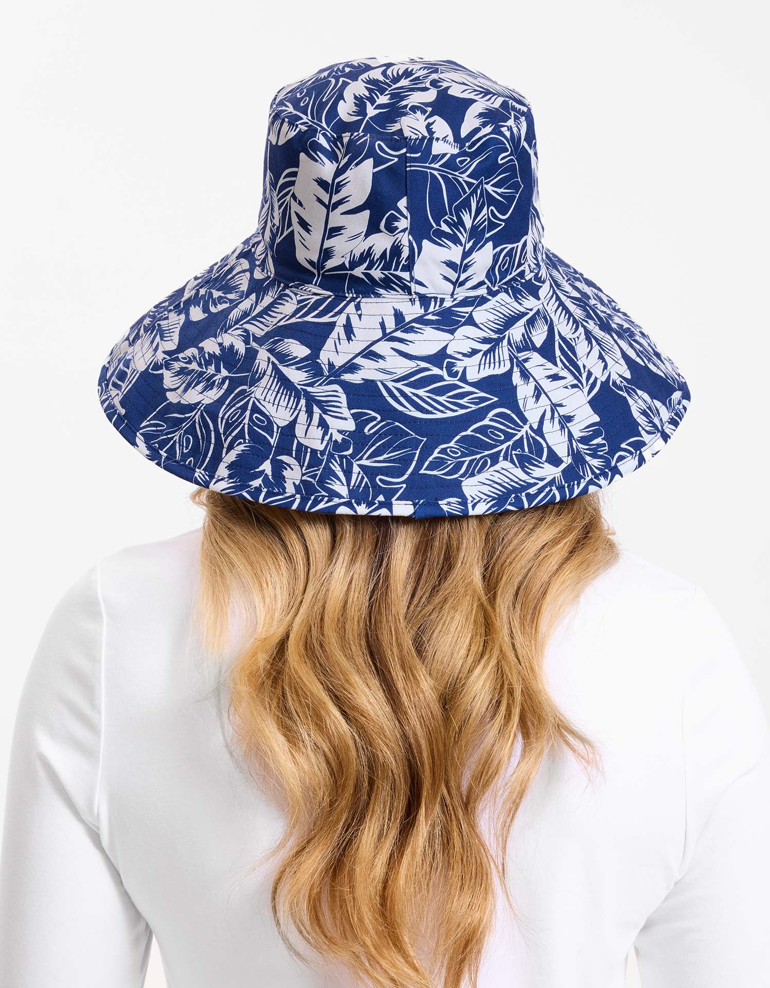 Ultra Wide Tropical Print Sun Hat UPF 50+ - Image 10
