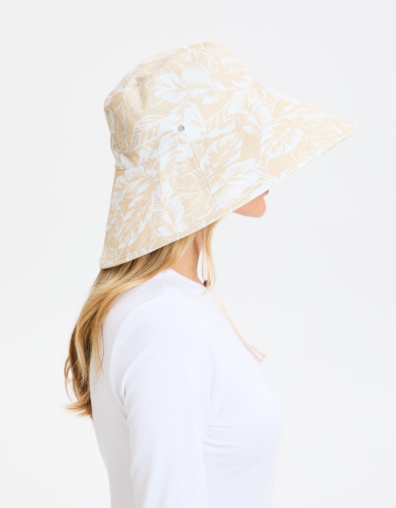Ultra Wide Tropical Print Sun Hat UPF 50+ - Image 4
