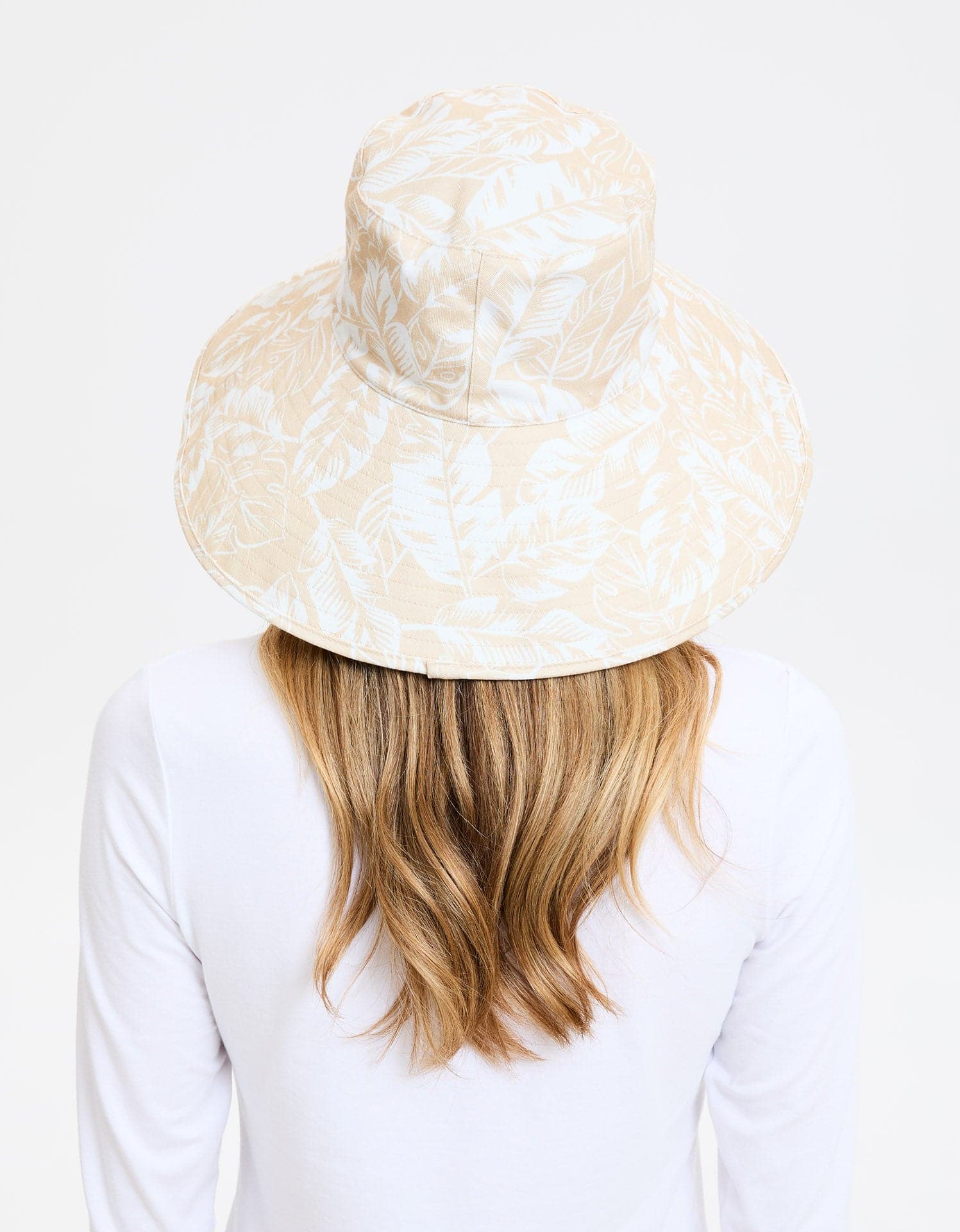 Ultra Wide Tropical Print Sun Hat UPF 50+ - Image 5