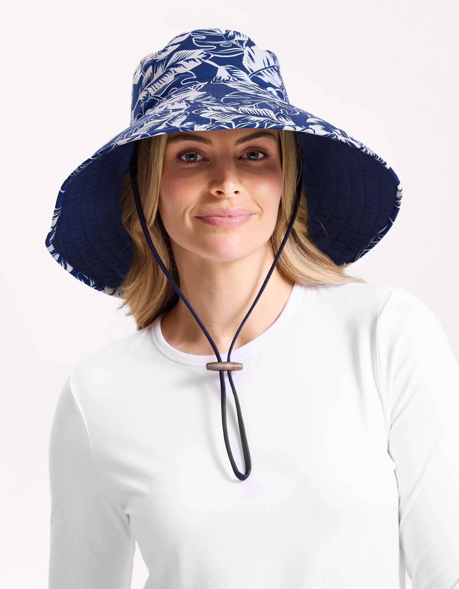 Ultra Wide Tropical Print Sun Hat UPF 50+ - Image 7