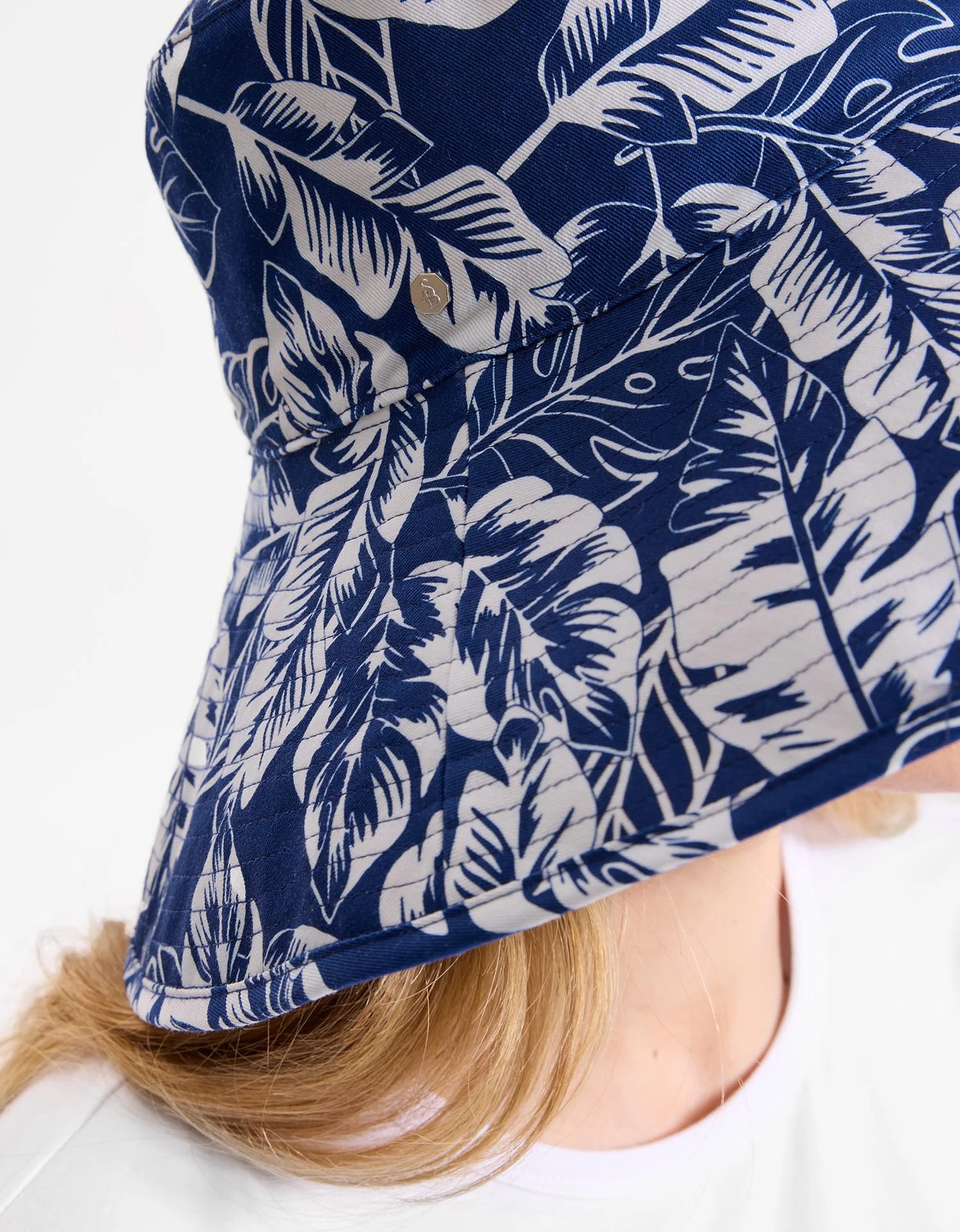 Ultra Wide Tropical Print Sun Hat UPF 50+ - Image 9
