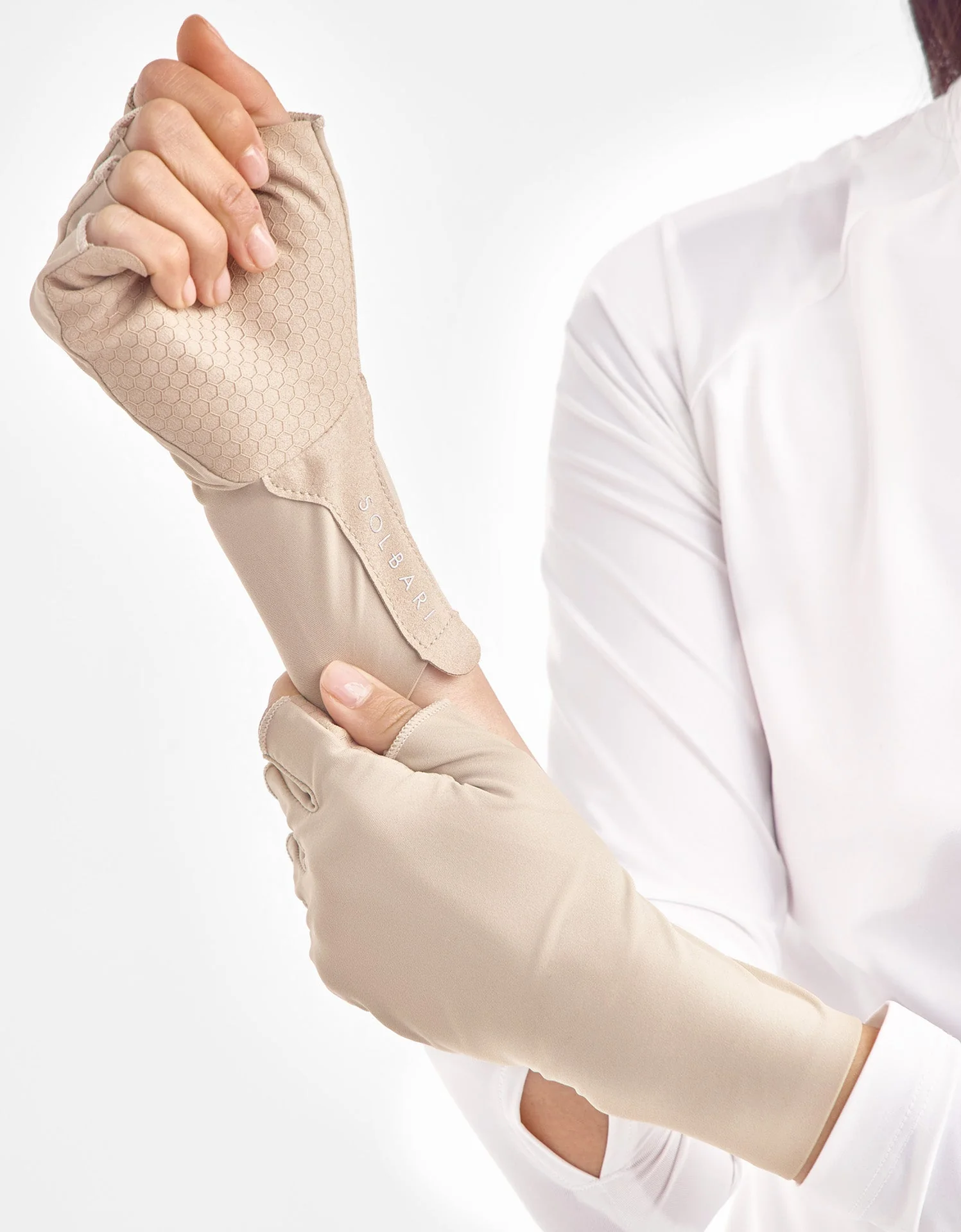 UV Fingerless Sun Gloves UPF 50+ - Image 6
